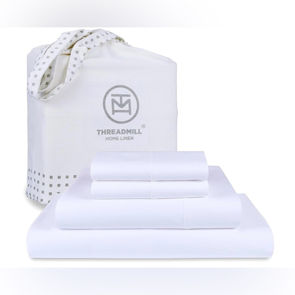 Threadmill Luxury 1000 Thread Count King 100% Cotton Sheets. NEW in package